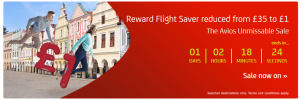 Avios Sale £1 Rewards Flight Saver Rewards